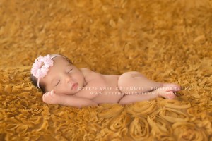 newborn girl senath wrapped southeast missouri photographer stephanie greenwell