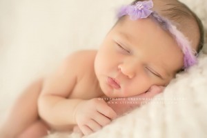 newborn girl senath wrapped southeast missouri photographer stephanie greenwell