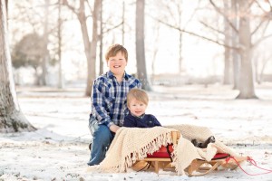 snow mini sessions sled trees by stephanie greenwell photography southeast missouri hayti